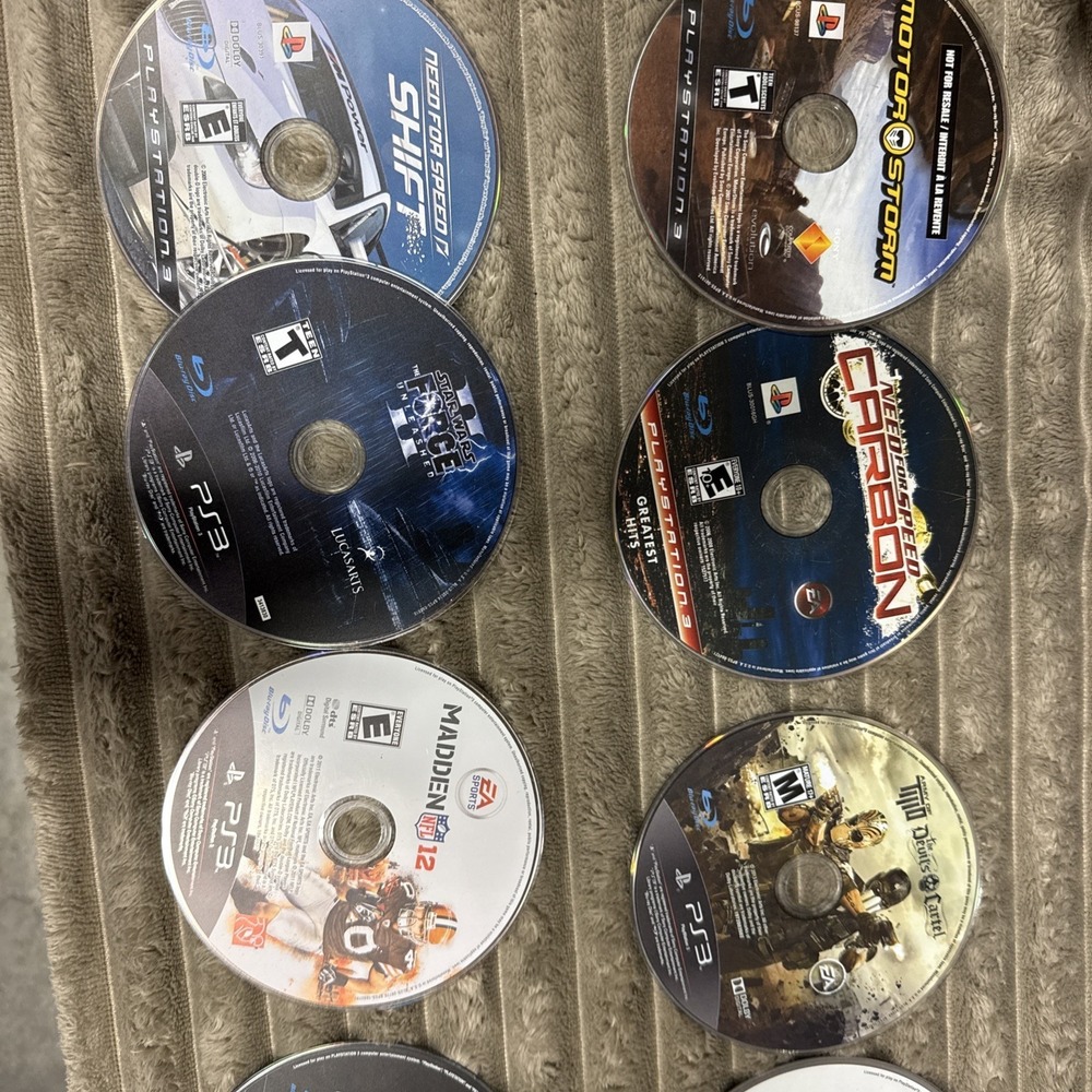 Sony Bundle PlayStation PS4 CUH-1001A PS3 Slim CECH-2501A 29 Games 4 Controllers - Picture 12 of 15